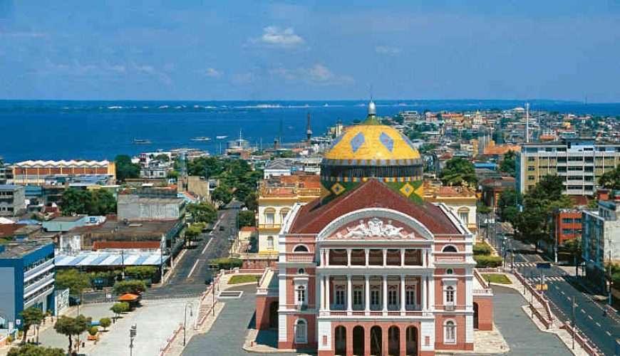 Manaus - Theater municipal - Passeio na cidade de Manaus