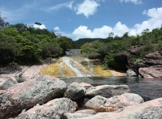 Half day tour in Chapada: Ribeirão do Meio, natural toboggan and pool
